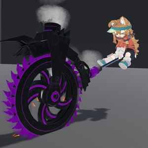 オリジナル3Dモデル Nemesis Driver ネメシスドライバー 【武器】VRChat想定 ギミック パーティクル付き 丸ノコ 巨大武器 缩略图 7