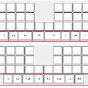 17mm狭ピッチ BT無線KeyballBLE 42keys 完成品 17mm 狭ピッチ用キーキャップ ロープロファイルキーボード用セット