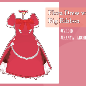 [custom items for Vroid studio] Holiday' Flora Dress ホリデー' フローラドレス 