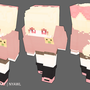 [Minecraft] Cotton candy_ マイクラスキン / HD skin for Bedrock edition