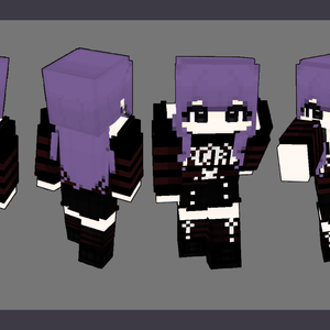 [Minecraft] Purple Heart_  マイクラスキン / SKIN Pack