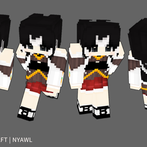 [Minecraft skin] Original character / ブラック・ムーン・ラビット  [マイクラスキン]