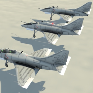 [Sacc1.64/1.7対応]LA-4E/F &LTA-4E スカイホーク [VRChat想定モデル] 缩略图 4