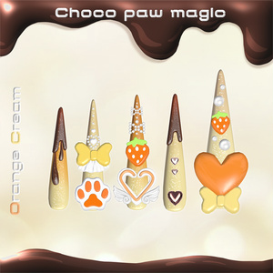 ✨18アバター対応🍫Choco paw magic long nail🩷【MA対応】 缩略图 6