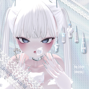 【18アバター対応】Tulle Pas de Chat Long Nail【MA対応】 缩略图 9