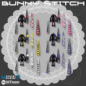 22アバター対応🐰Bunny Stitches Long Nail【MA対応】 缩略图 3