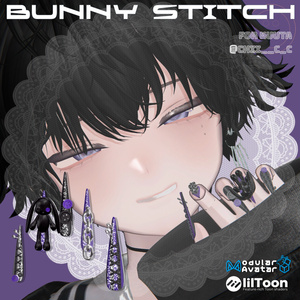 22アバター対応🐰Bunny Stitches Long Nail【MA対応】 缩略图 16