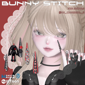22アバター対応🐰Bunny Stitches Long Nail【MA対応】 缩略图 11