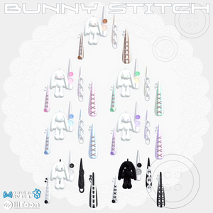 22アバター対応🐰Bunny Stitches Long Nail【MA対応】 缩略图 2