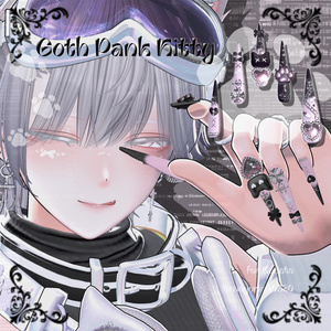 26アバター対応😸Goth Pank Kitty Long Nail【MA対応】 缩略图 8