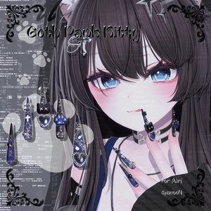 26アバター対応😸Goth Pank Kitty Long Nail【MA対応】 缩略图 12