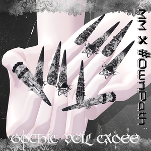 18アバター対応🖤MM×#OwnPathコラボ🐱Gothic Veil Cross🖤【MA対応】