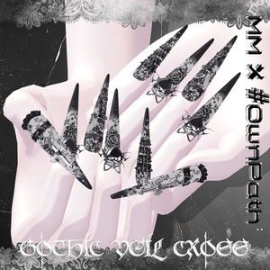 18アバター対応🖤MM×#OwnPathコラボ🐱Gothic Veil Cross🖤【MA対応】