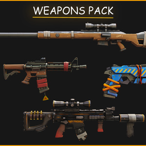 Stylized PBR 4 Weapons Pack Collection__ 様式化されたPBR 4武器パックコレクション
