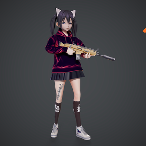 Anime character VR Model