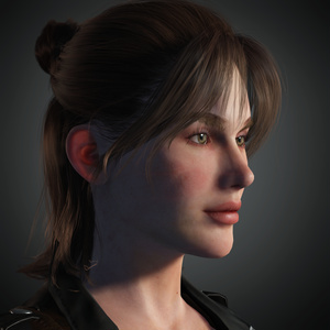 Nacked Female 3d character Model