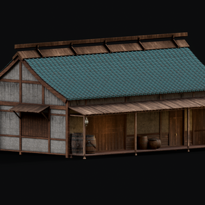 Asian Japanese Traditional Realistic Building