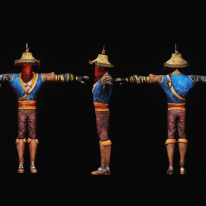 Japanese Warrior Character 