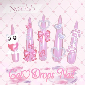 【Milfy対応】Cat♡Drops Nail~ちゅるん肉球ネイル【MA対応】