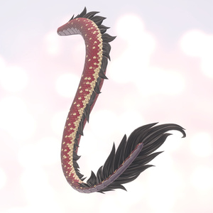 中国龍の尾と角のセット Dragon Set 缩略图 3
