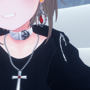 ⚠販売停止⚠【VRChat向け】♪PowerStoneSnow Fairy Earring♪ ～雪の妖精の耳飾り～ 缩略图 2