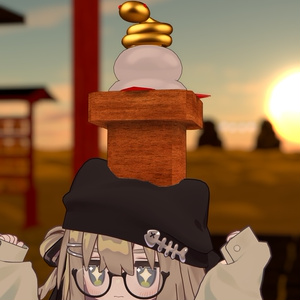 【VRC想定】乙巳鏡餅　（ピアスプレハブ付き） 缩略图 2