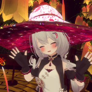 VRC想定　おしゃれな帽子＆ハロウィン魔女帽子ver1.2（Happy Halloween!!）#white72 缩略图 3