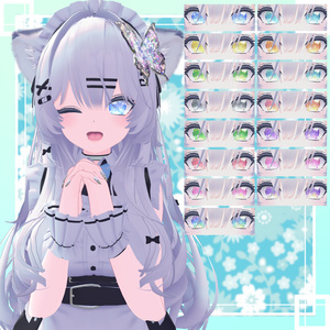 神聖な瞳ver2.0マテリアル　eyetexture　15枚　17アバター対応　#white72 缩略图 11