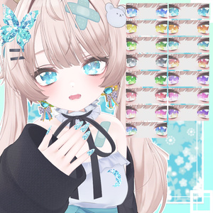 神聖な瞳ver2.0マテリアル　eyetexture　15枚　17アバター対応　#white72 缩略图 17