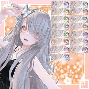 神聖な瞳ver2.0マテリアル　eyetexture　15枚　17アバター対応　#white72 缩略图 10