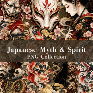 Japanese Myth & Spirit PNG Collection