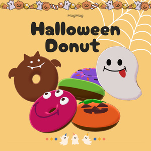 【VRchat想定】ハロウィンドーナツ