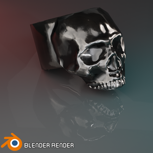 Metal Skull Ring - Commercial Use