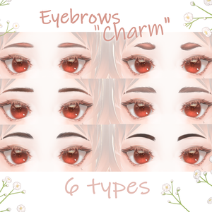 Vroid - Eyebrows set "Charm" [6 types]