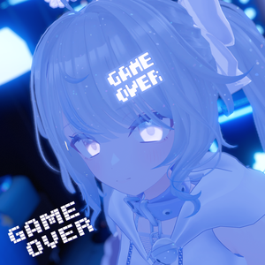 【Free*VRChat想定】GAMEOVERピン