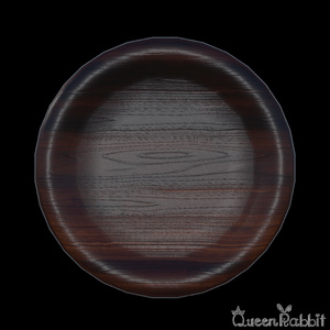 I034_Wooden dish 20cm