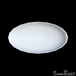 I039_White oval deep dish 32cm
