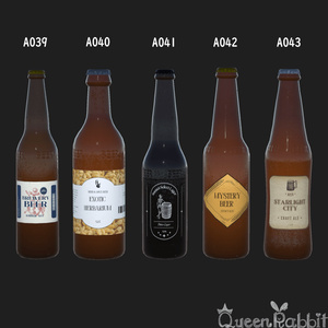 A039-A044_Beer bottles 1-5