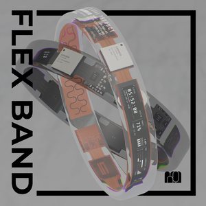 (24日からセール予定) FLEX BAND リストバンド型腕時計