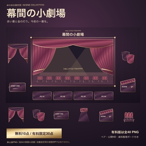 【無料10点】幕間の小劇場｜TRPG部屋素材・有料追加30点