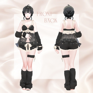 【VRC向け】Fluffy Negligee【4アバター対応】 缩略图 7