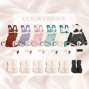 【VRC向け】Fluffy Negligee【4アバター対応】 缩略图 9