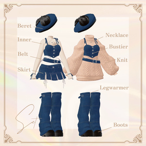 【VRC向け】Denim×Knit【7アバター対応】 缩略图 5