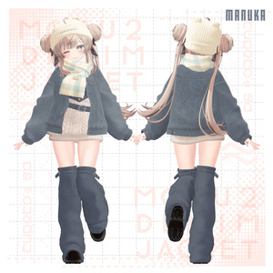 【VRC向け】MOF2 Denim Jacket【7アバター対応】 缩略图 8