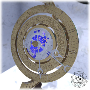 【VRChat想定】Astro Clock（天球儀風置時計）【Udon】 缩略图 4