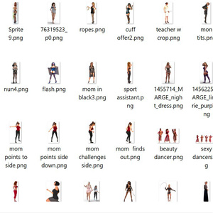 500 Mom/Mistress PNG images plus MS Image Composer