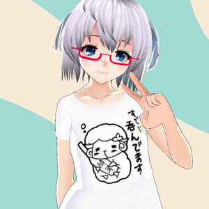【VRoid用】「すでに呑んでます」TシャツVRoidStudio用テクスチャ