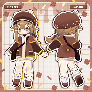 【まめふれ対応】チョコパーカー /ChocolateParker【Mamehinata/Kipfel】 缩略图 2