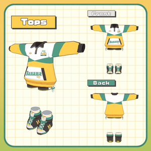 【まめふれ対応】BANANAジャージ / BANANAJersey【Mamehinata/Kipfel】 缩略图 3