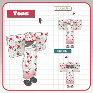 【まめふれ対応】ライチ浴衣 / LitchiYukata【Mamehinata/Kipfel】 缩略图 3